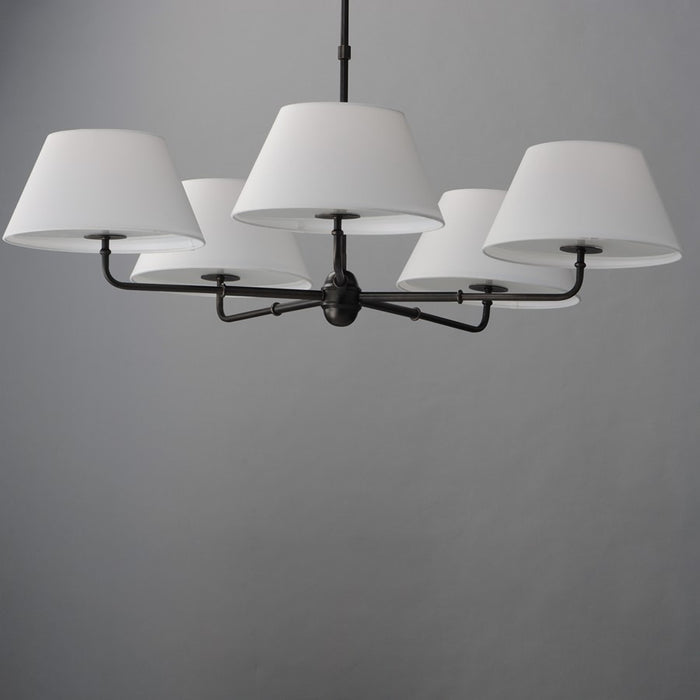 Maxim Lighting Dunbridge 5 Light 10.75" Chandelier, Antique Bronze