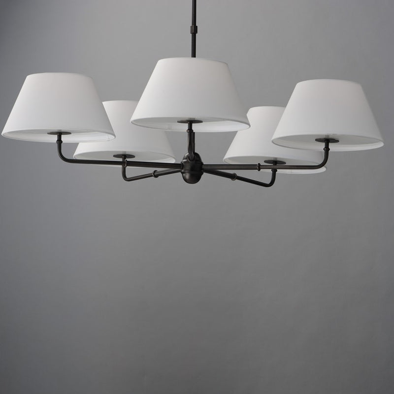Maxim Lighting Dunbridge 5 Light 10.75" Chandelier, Antique Bronze