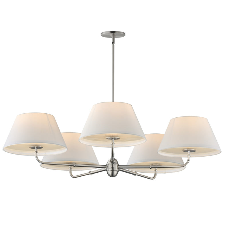 Maxim Lighting Dunbridge 5 Light 10.75" Chandelier, Polished Nickel