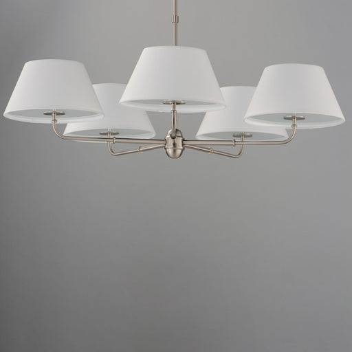Maxim Lighting Dunbridge 5 Light 10.75" Chandelier, Polished Nickel