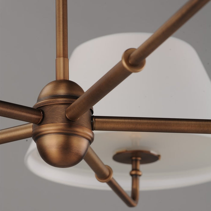 Maxim Lighting Dunbridge 5Lt 10.75" Chandelier, Weathered Brass