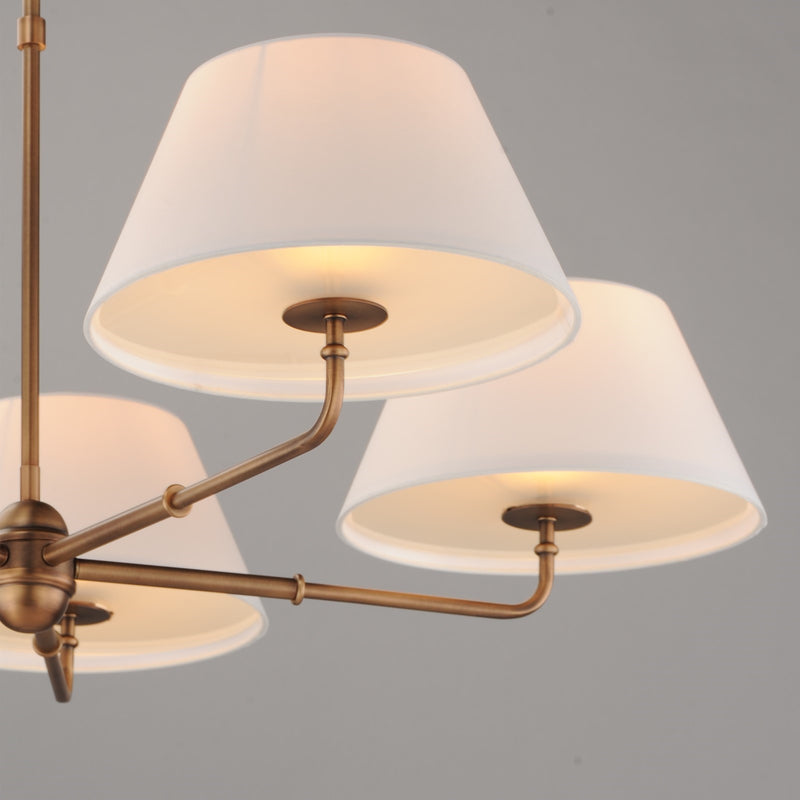 Maxim Lighting Dunbridge 5Lt 10.75" Chandelier, Weathered Brass