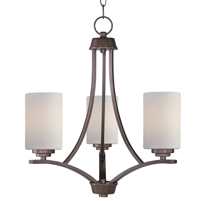 Maxim Lighting Deven 3-Light Chandelier in Oil Rubbed Bronze