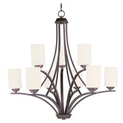 Maxim Lighting Deven 9-Light Chandelier in Oil Rubbed Bronze