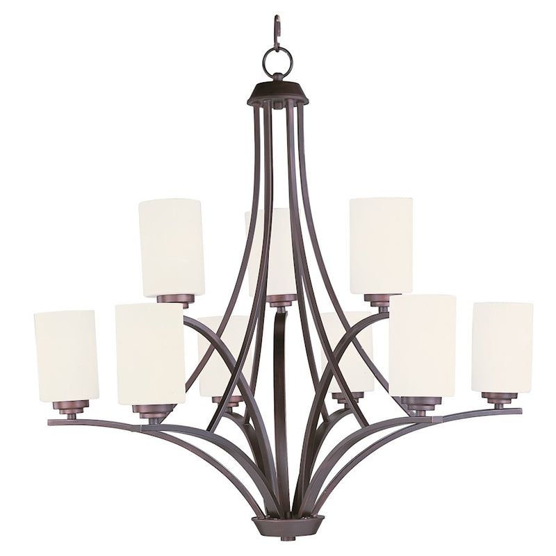 Maxim Lighting Deven 9-Light Chandelier in Oil Rubbed Bronze