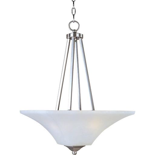 Maxim Aurora 2-Light Invert Bowl Pendant Satin Nickel
