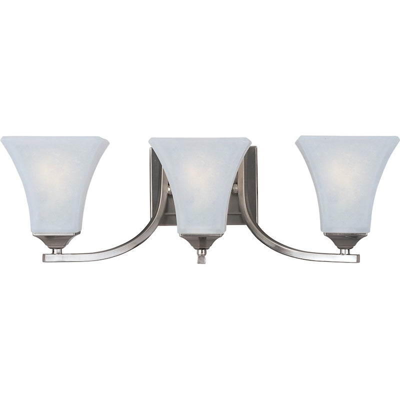 Maxim Lighting Aurora 3-Light Bath Vanity Satin Nickel