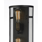 Maxim Lighting 18' x 7.75' Palladium 2 Lt Wall Sconce, Black/Brass
