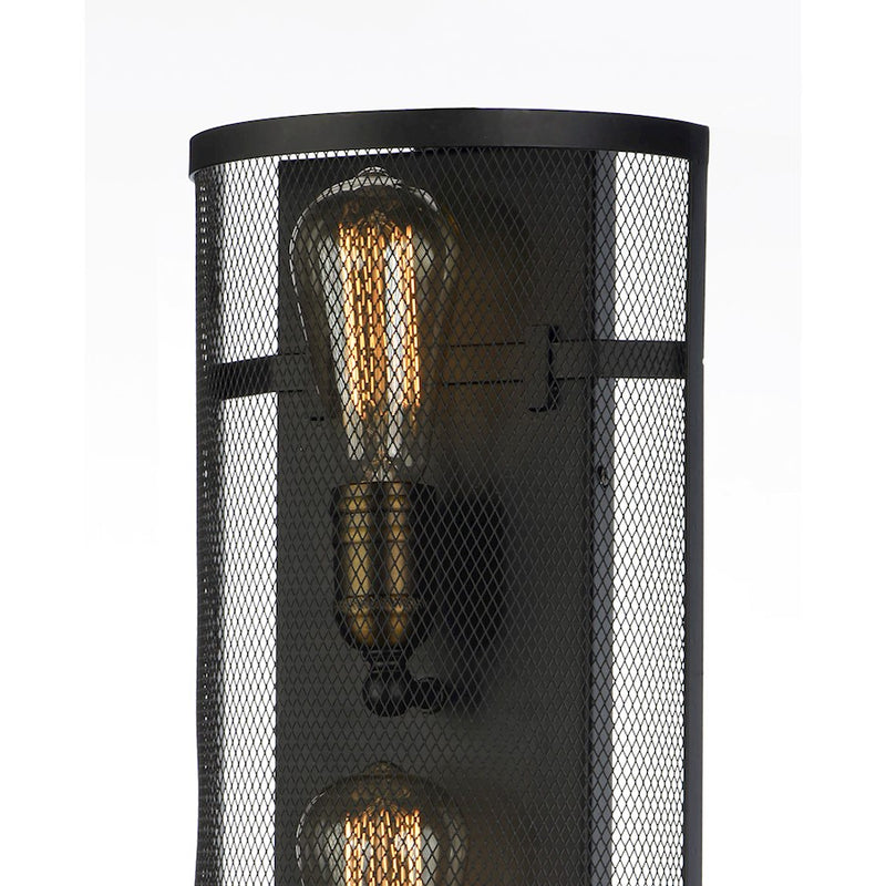 Maxim Lighting 18' x 7.75' Palladium 2 Lt Wall Sconce, Black/Brass