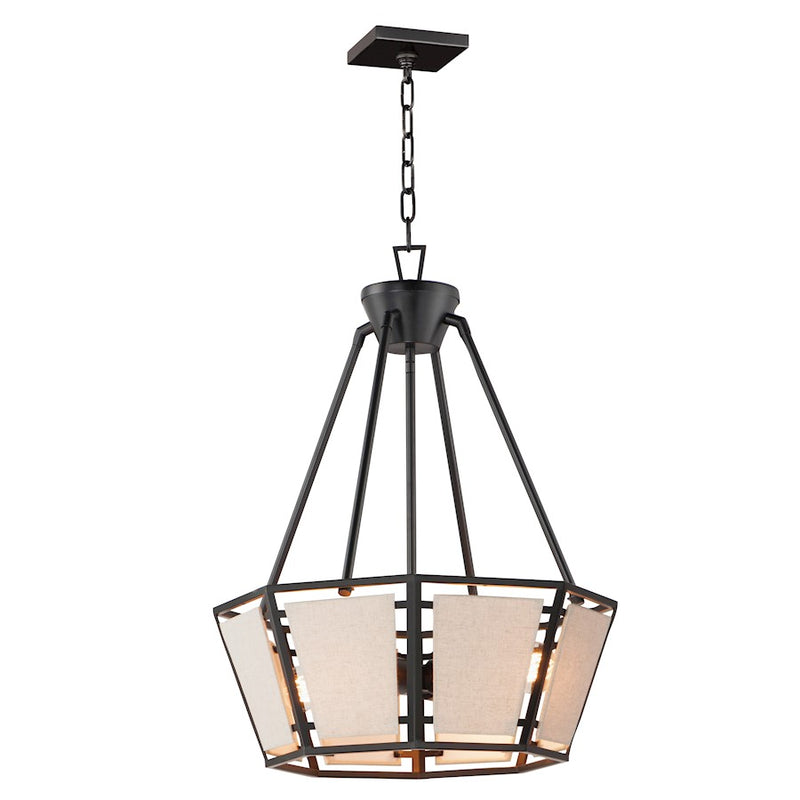 Maxim Lighting Montauk 4-Light Chandelier, Black