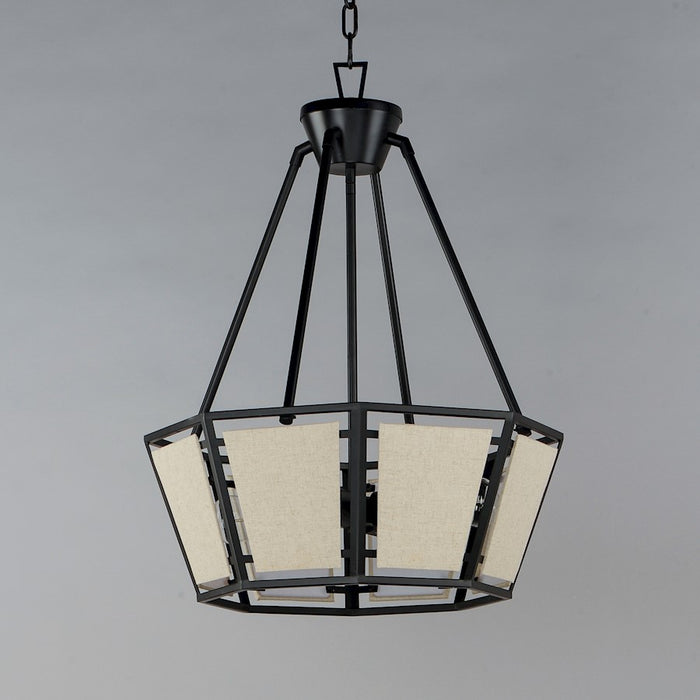 Maxim Lighting Montauk 4-Light Chandelier, Black