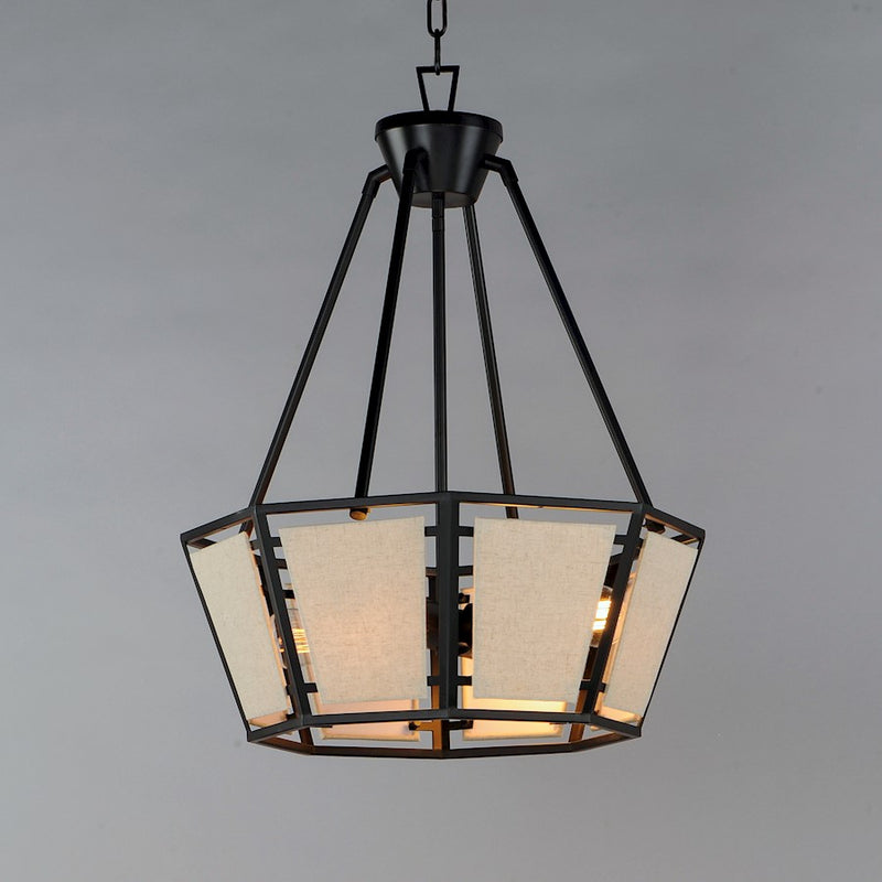 Maxim Lighting Montauk 4-Light Chandelier, Black