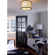 Maxim Lighting Crest 3-LT Semi-Flush Mount/Pendant, Bronze/Brass