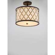 Maxim Lighting Crest 3-LT Semi-Flush Mount/Pendant, Bronze/Brass
