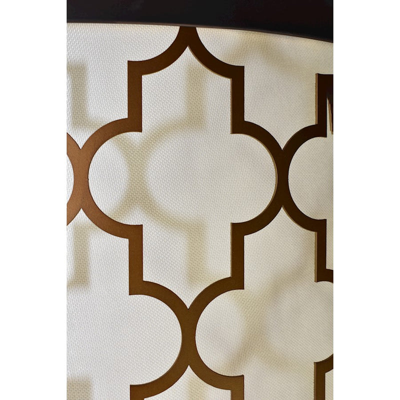 Maxim Lighting Crest 3-LT Semi-Flush Mount/Pendant, Bronze/Brass