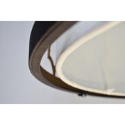 Maxim Lighting Crest 3-LT Semi-Flush Mount/Pendant, Bronze/Brass