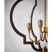 Maxim Lighting 24.25" x 22.25" Crest 4 Lt Chandelier, Bronze/Brass