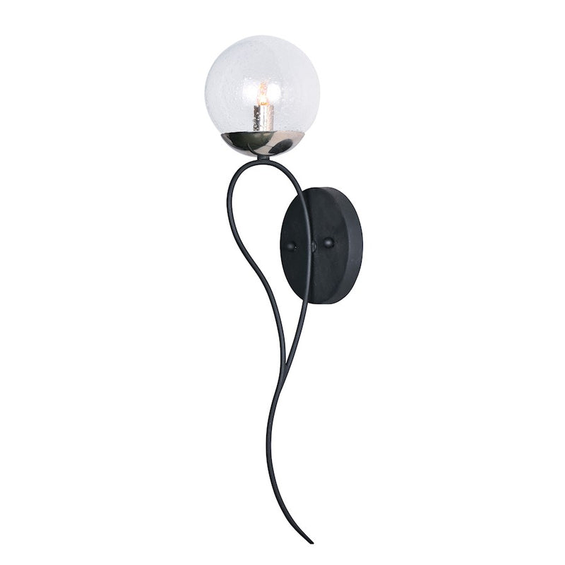Maxim Lighting 22' Reverb 1 Lt Wall Sconce, Black