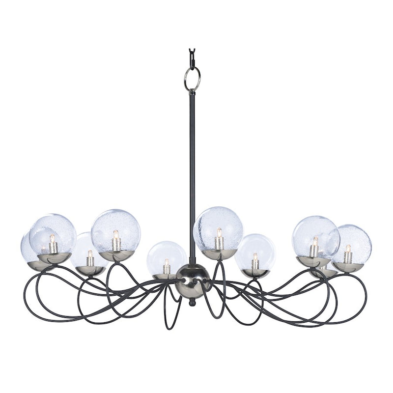 Maxim Lighting Reverb 10 Lt Pendant, Black/Nickel