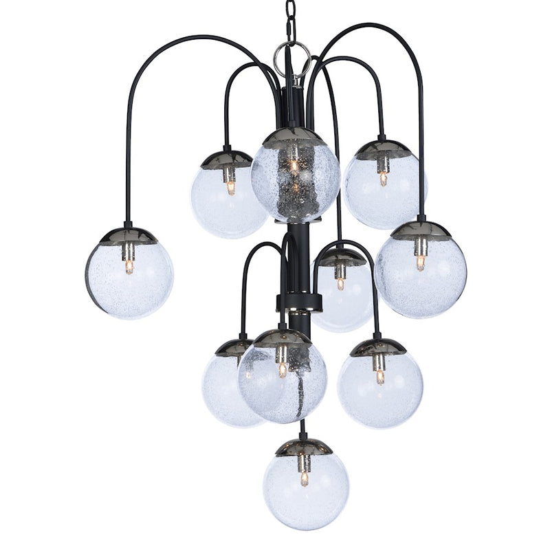 Maxim Lighting 34' x 30' Reverb 10 Lt Pendant, Black