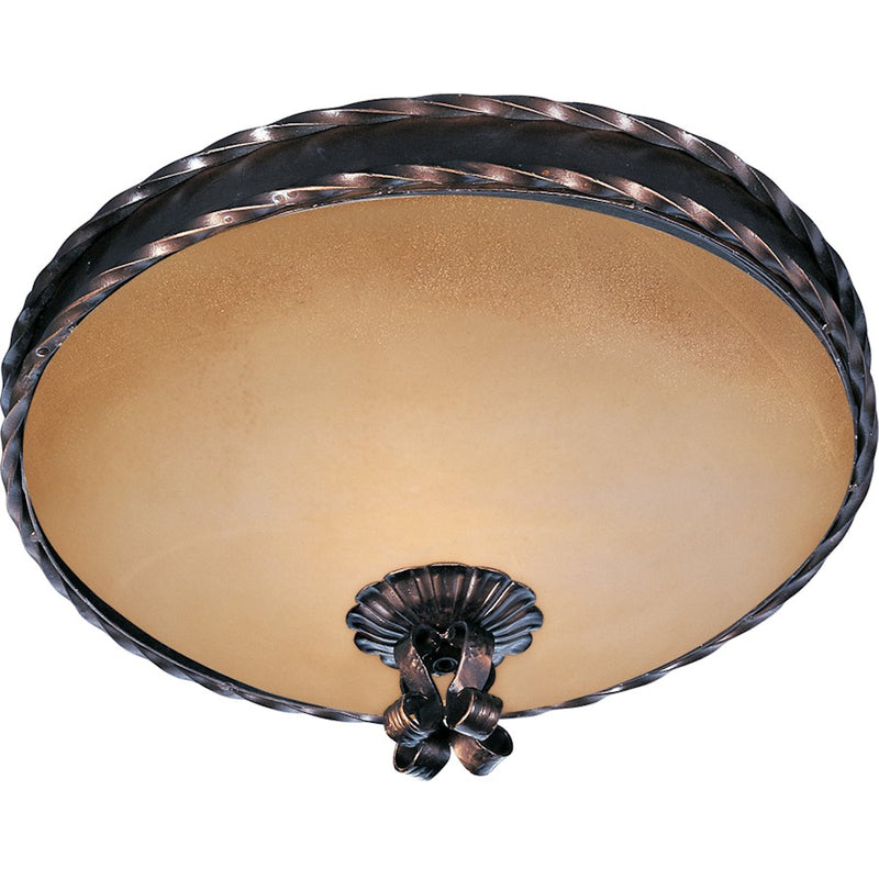 Maxim Aspen 2-Light Flush Mount Oil Rubbed Bronze