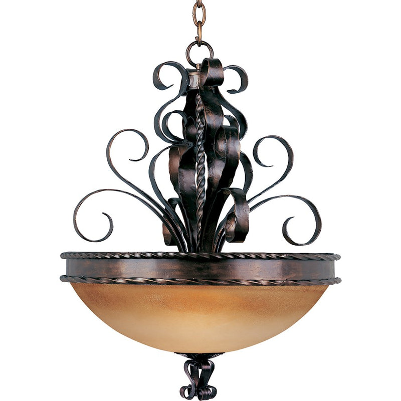 Maxim Aspen 3-Light Invert Bowl Pendant Oil Rubbed Bronze