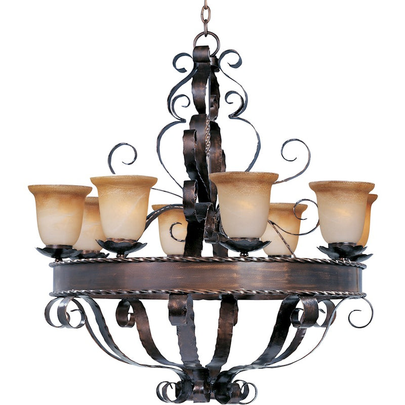 Maxim Lighting Aspen 8-Light Chandelier Oil Rubbed Bronze