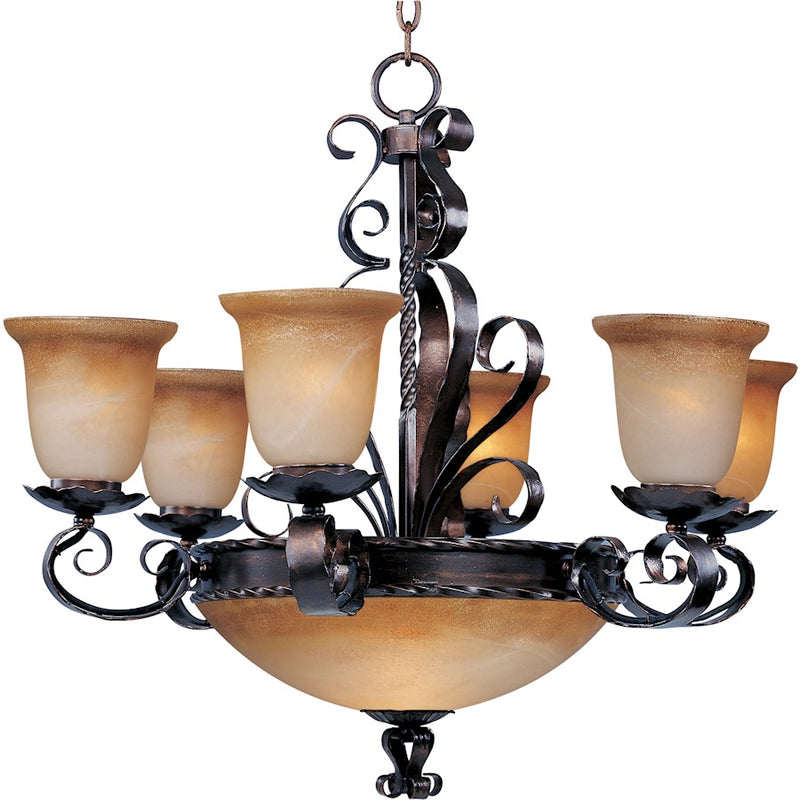 Maxim Lighting Aspen 9-Light Chandelier Oil Rubbed Bronze