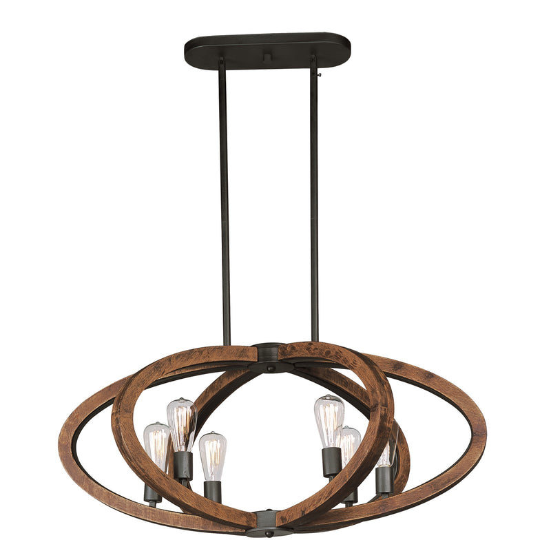 Maxim Lighting Bodega Bay 6Lt Multi-Light Pendant/Bulb