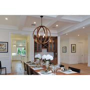 Maxim Bodega Bay 6-Light Chandelier, Anthracite