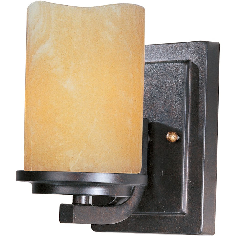Maxim Lighting Luminous 1-Light Wall Sconce Rustic Ebony