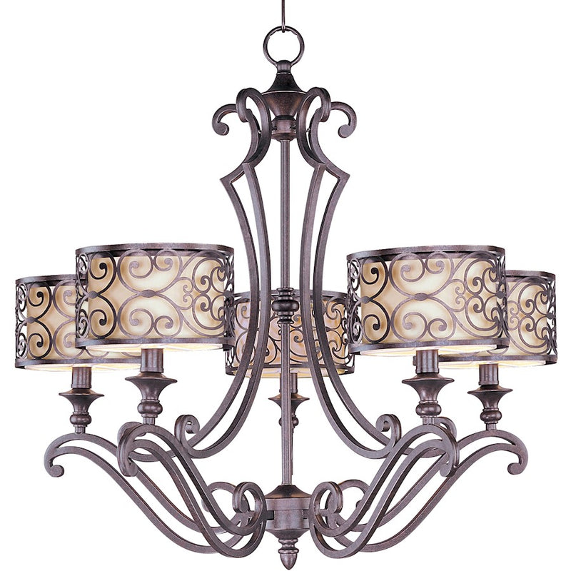 Maxim Lighting Mondrian 5-Light Chandelier Umber Bronze