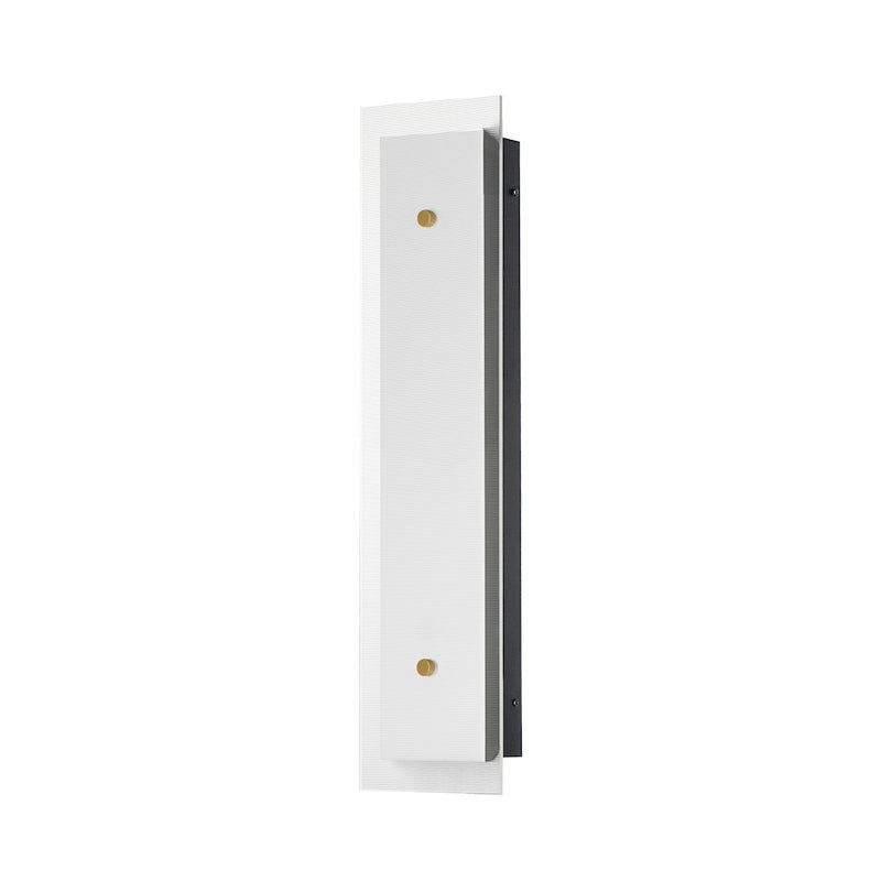 Maxim Lighting Spectre 1Lt 24" Sconce, Black/Brass/Ribbed