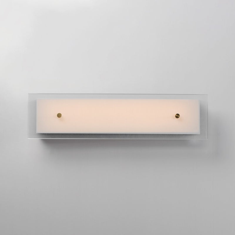 Maxim Lighting Spectre 1Lt 24" Sconce, Black/Brass/Ribbed