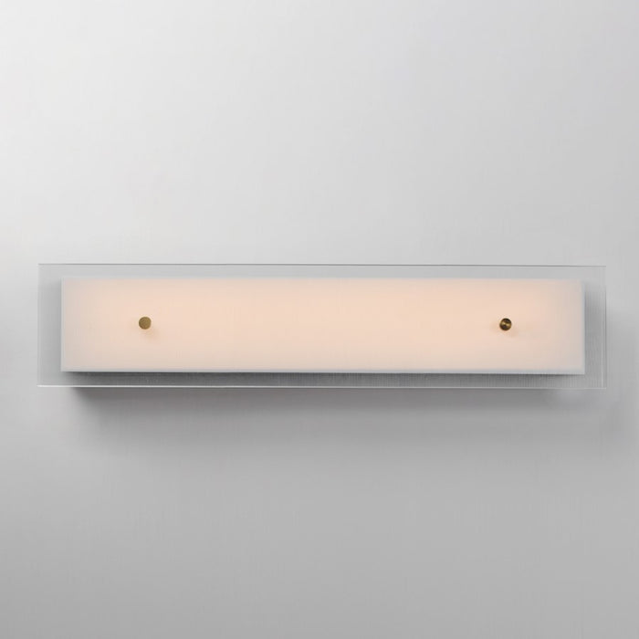 Maxim Lighting Spectre 1Lt 30" Sconce, Black/Brass/Ribbed