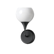 Maxim Lighting Neve 1 Light Wall Sconce, Black/Marble - 21221MRBK