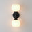 Maxim Lighting Neve 2 Light Wall Sconce, Black/Marble