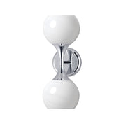 Maxim Lighting Neve 2 Light Wall Sconce, Polished Chrome/Marble - 21222MRPC