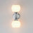 Maxim Lighting Neve 2 Light Wall Sconce, Polished Chrome/Marble