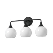 Maxim Lighting Neve 3 Light Bath Vanity, Black/Marble - 21223MRBK