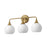 Maxim Lighting Neve 3 Light Bath Vanity, Natural Aged Brass/Marble - 21223MRNAB