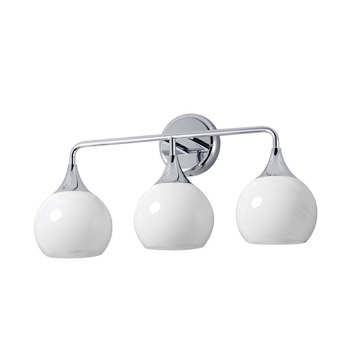 Maxim Lighting Neve 3 Light Bath Vanity, Polished Chrome/Marble - 21223MRPC