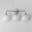 Maxim Lighting Neve 3 Light Bath Vanity, Polished Chrome/Marble