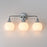 Maxim Lighting Neve 3 Light Bath Vanity, Polished Chrome/Marble