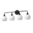 Maxim Lighting Neve 4 Light Bath Vanity, Black/Marble - 21224MRBK