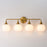 Maxim Lighting Neve 4 Light Bath Vanity, Natural Aged Brass/Marble