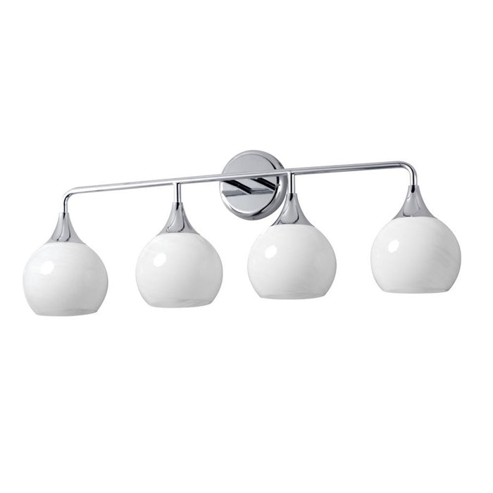 Maxim Lighting Neve 4 Light Bath Vanity, Polished Chrome/Marble - 21224MRPC