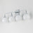 Maxim Lighting Neve 4 Light Bath Vanity, Polished Chrome/Marble