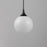 Maxim Lighting Neve 1 Light Single Pendant, Black/Marble
