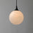 Maxim Lighting Neve 1 Light Single Pendant, Black/Marble
